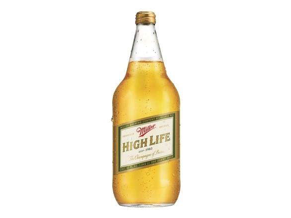 Order Miller High Life American Lager Beer - 32oz Bottle food online from Kirby Food & Liquor store, Champaign on bringmethat.com