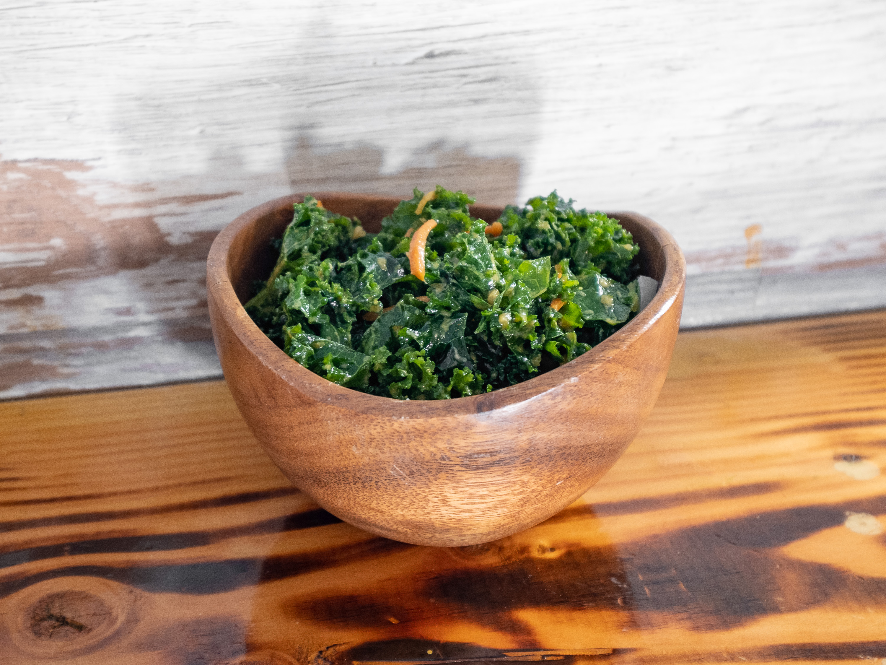 Order Garlic Kale Salad food online from Green House Juice Cafe store, Baltimore on bringmethat.com