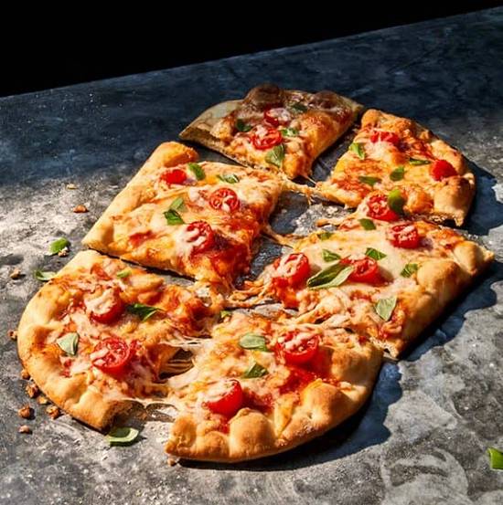 Order Margherita Flatbread Pizza food online from Panera store, Lower Macungie on bringmethat.com
