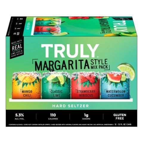 Order Truly Hard Seltzer Margarita Variety 12 Pack 12 oz Can food online from 7-Eleven store, East Amherst on bringmethat.com