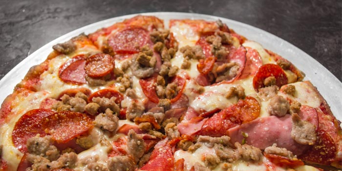 Order 12" All Meat Pizza food online from Port City Sports Bar & Grill store, Stockton on bringmethat.com