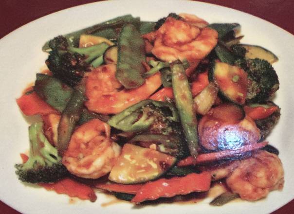 Order Shrimp with Mixed Veg food online from Hunan Cafe - Alexandria store, Alexandria on bringmethat.com