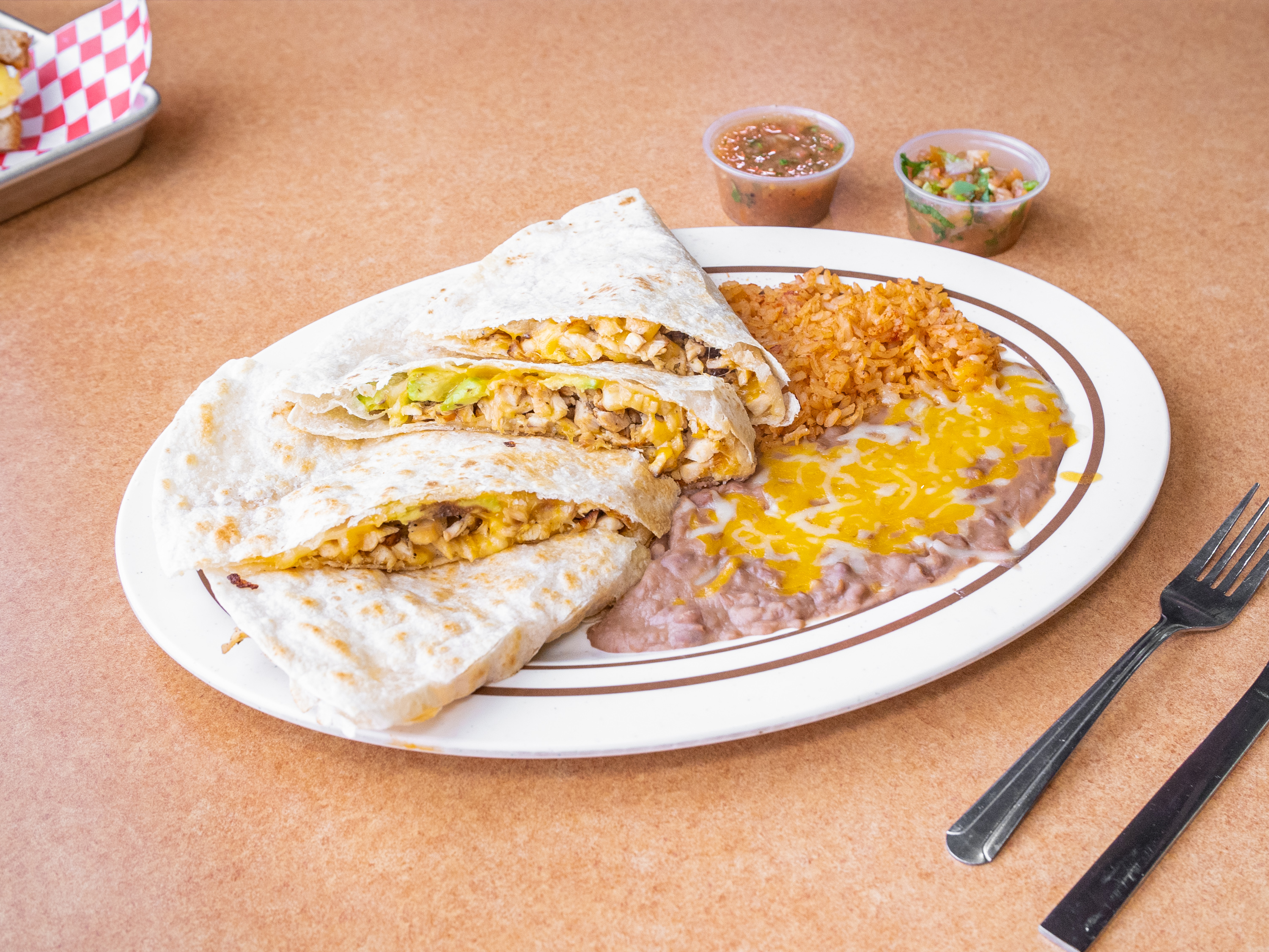 Order Chicken Quesadilla food online from The Workz store, Lancaster on bringmethat.com