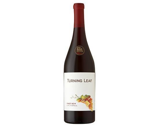 Order Turning Leaf Vineyards Pinot Noir, 750mL red wine (11.5% ABV) food online from Signal Liquor store, Signal Hill on bringmethat.com