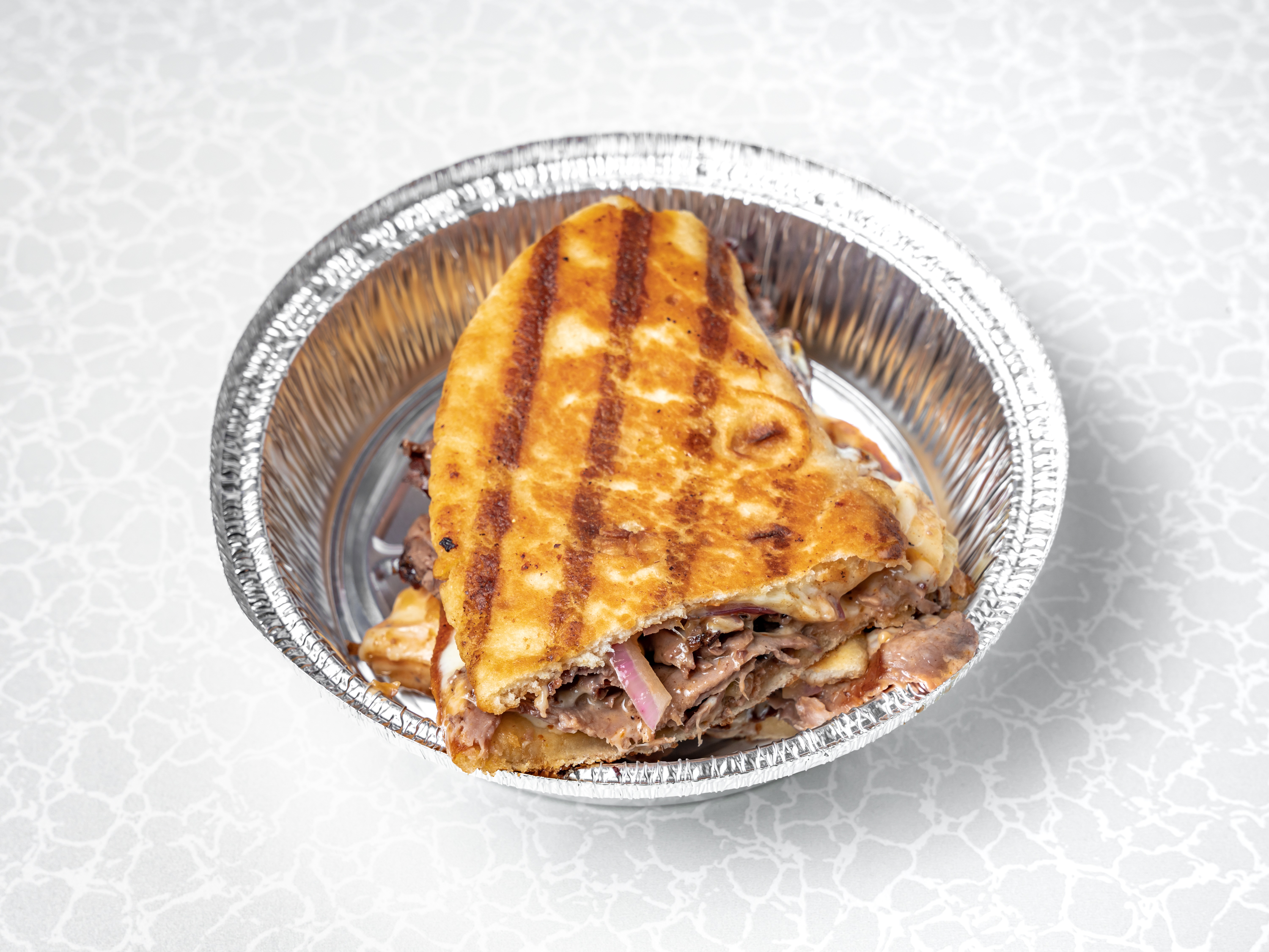 Order Roast Beef Melt Panini food online from Sandwich express store, Plainview on bringmethat.com