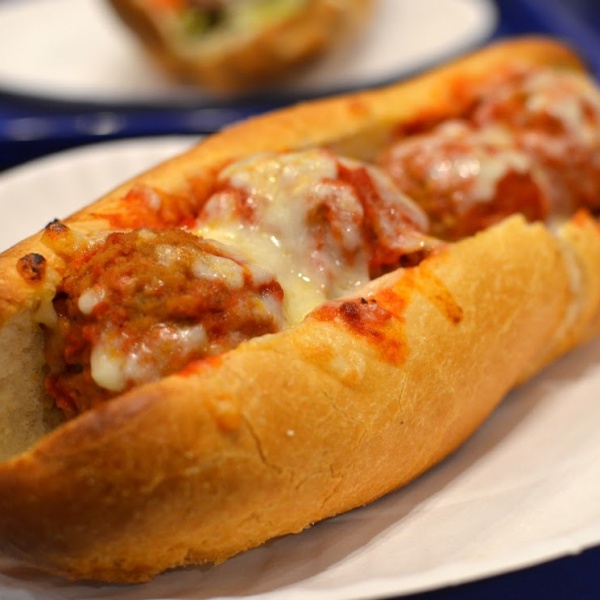 Order 9" Meatball Parmigiana Sub food online from The Beef Brothers Deli & Catering store, Ellicott City on bringmethat.com