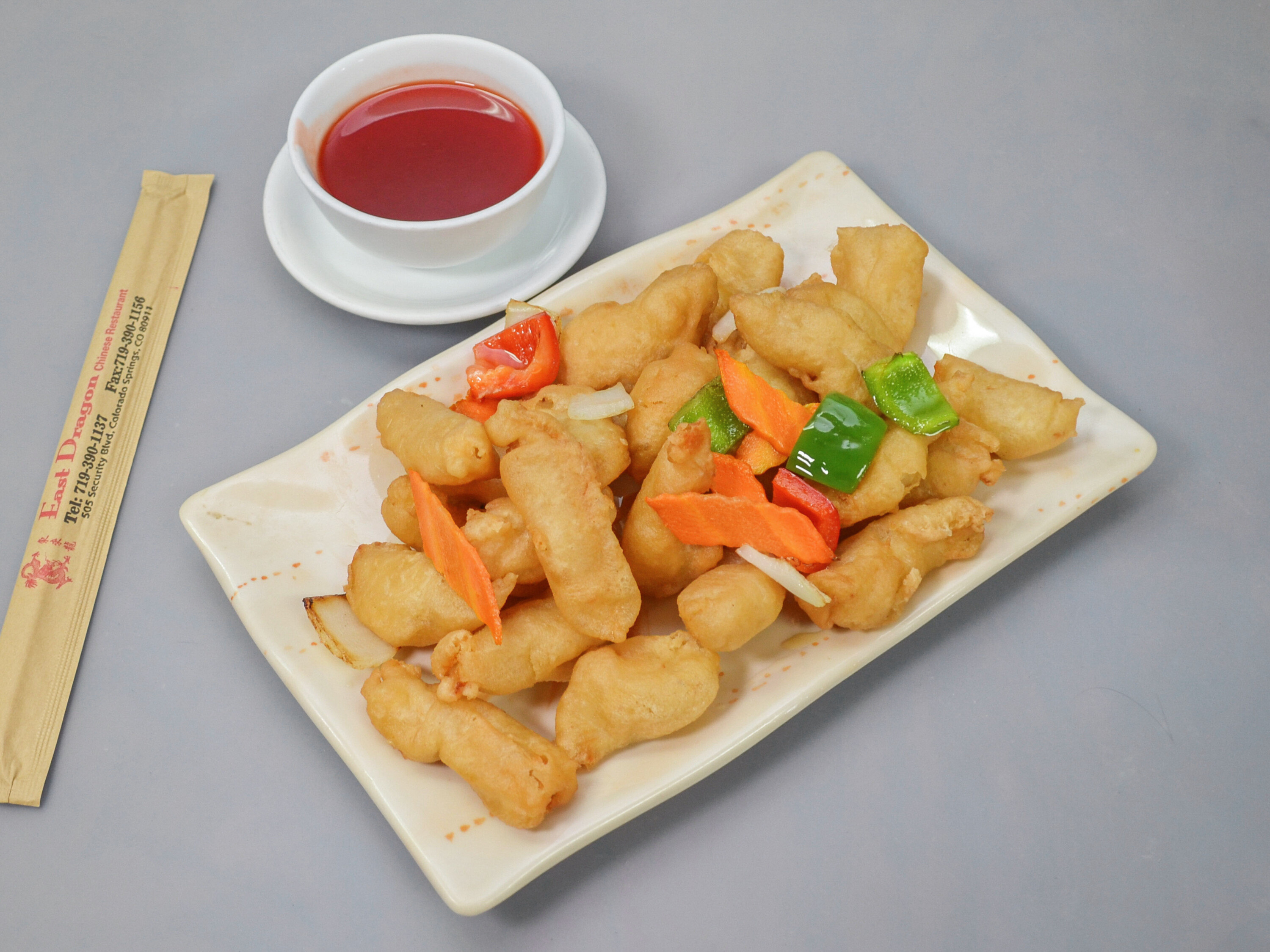 Order Sweet and Sour Chicken food online from East Dragon Chinese Restaurant store, Colorado Springs on bringmethat.com