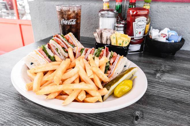 Order Classic Club Sandwich food online from Biscuits Café store, Canby on bringmethat.com