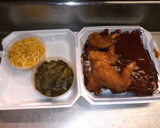 Order Chicken and Rib Platter food online from Brothers Kitchen Soulfood & Bbq store, Gloucester on bringmethat.com