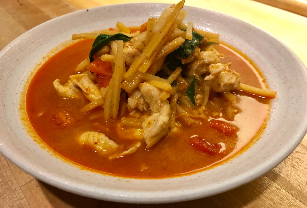 Order RED CURRY food online from Kin sushi & thai cuisine store, Chicago on bringmethat.com