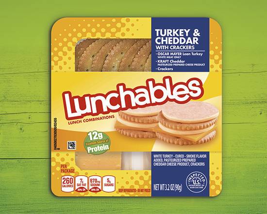 Order Lunchables Turkey and Cheddar (3.2 oz) food online from ampm store, SAN BRUNO on bringmethat.com