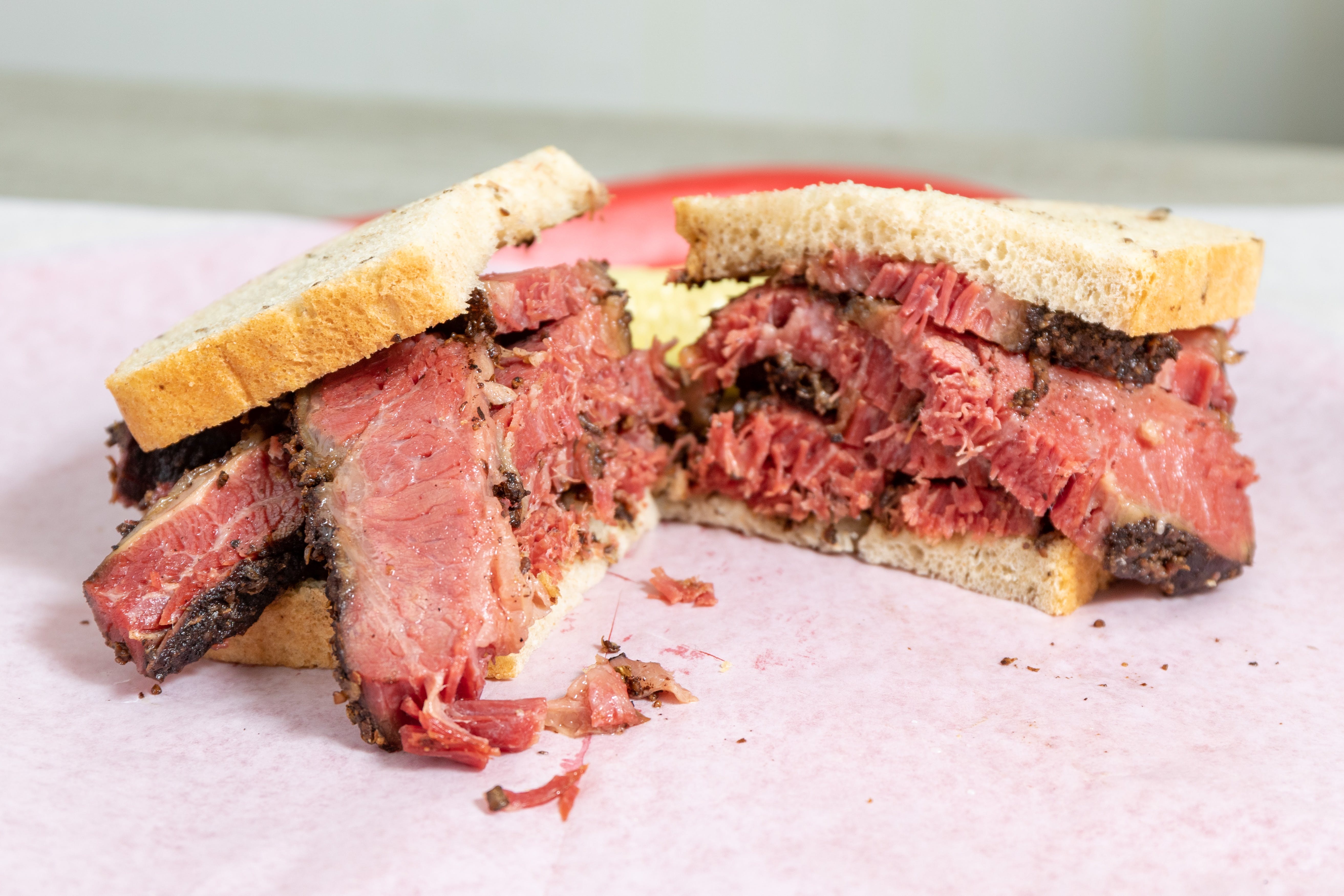 Order Pastrami & Corned Beef Sandwich - Sandwich food online from House of Corned Beef store, Milwaukee on bringmethat.com
