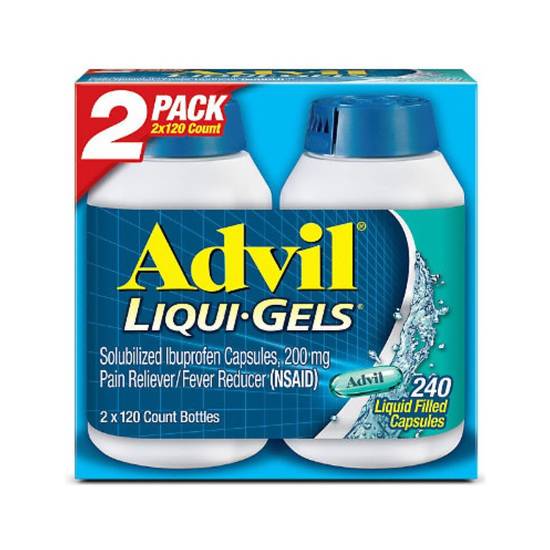 Order Advil Liquid Gels 2 Pack food online from Pink Dot Logan Heights store, San Diego on bringmethat.com