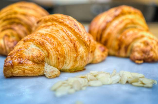 Order Almond Croissant food online from Squarz Bakery & Cafe store, Tempe on bringmethat.com