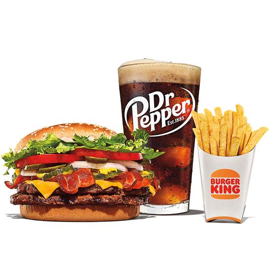Order Texas Double Whopper Meal food online from Burger King store, Houston on bringmethat.com