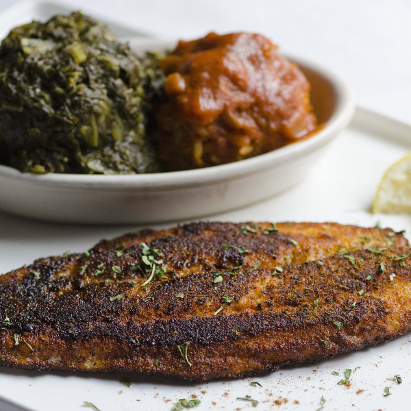 Order Blackened Catfish Dinner food online from Oceana Grill store, New Orleans on bringmethat.com