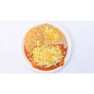 Order Enchiladas (2 pcs) food online from Aliberto Jr Fresh Mexican Food store, Riverside on bringmethat.com