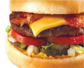 Order Bacon Cheese Burger food online from Stars Drive-Ins Restaurants store, Mcallen on bringmethat.com
