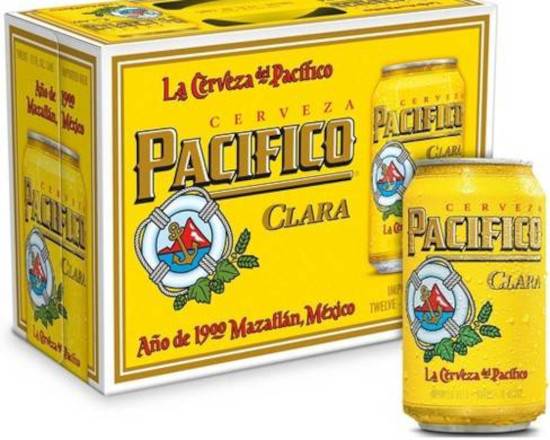 Order Pacifico Clara 12 pk - 12 oz Cans food online from Starway Liquor store, Bell Gardens on bringmethat.com
