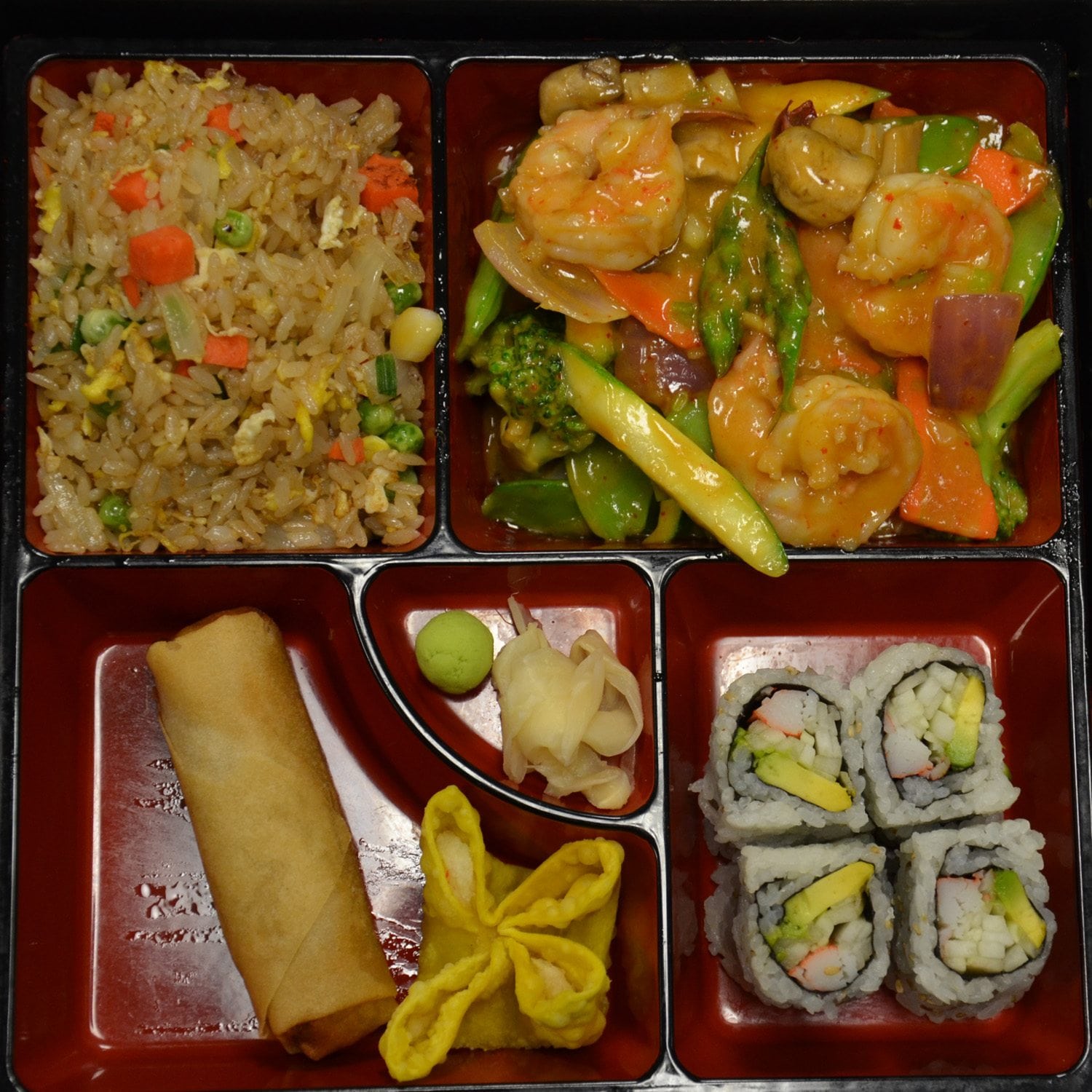 Order Red Curry Shrimp Bento Box food online from Bento Asian Bistro store, Indianapolis on bringmethat.com