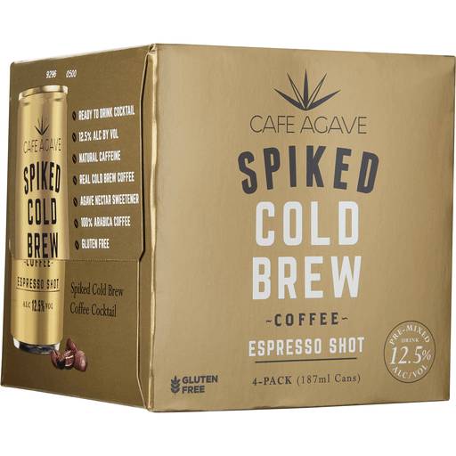 Order Cafe Agave Cold Brew Espresso Shot 4PK (187 ML) 129952 food online from Bevmo! store, Chino on bringmethat.com