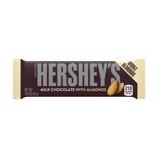 Order Hershey'S Milk Chocolate With Almonds Candy Bar food online from Red Roof Market store, Lafollette on bringmethat.com