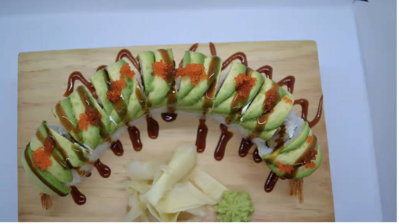 Order Dragon Roll food online from Lucky Tetsu store, Brentwood on bringmethat.com