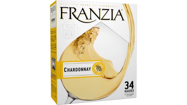 Order Franzia Chardonnay White Wine food online from Waldi Discount Liquor store, Ansonia on bringmethat.com