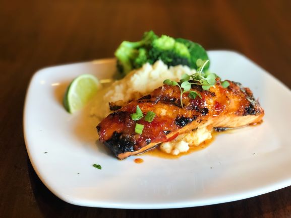 Order Thai Glazed Salmon food online from Sedona Taphouse store, Colonial Heights on bringmethat.com