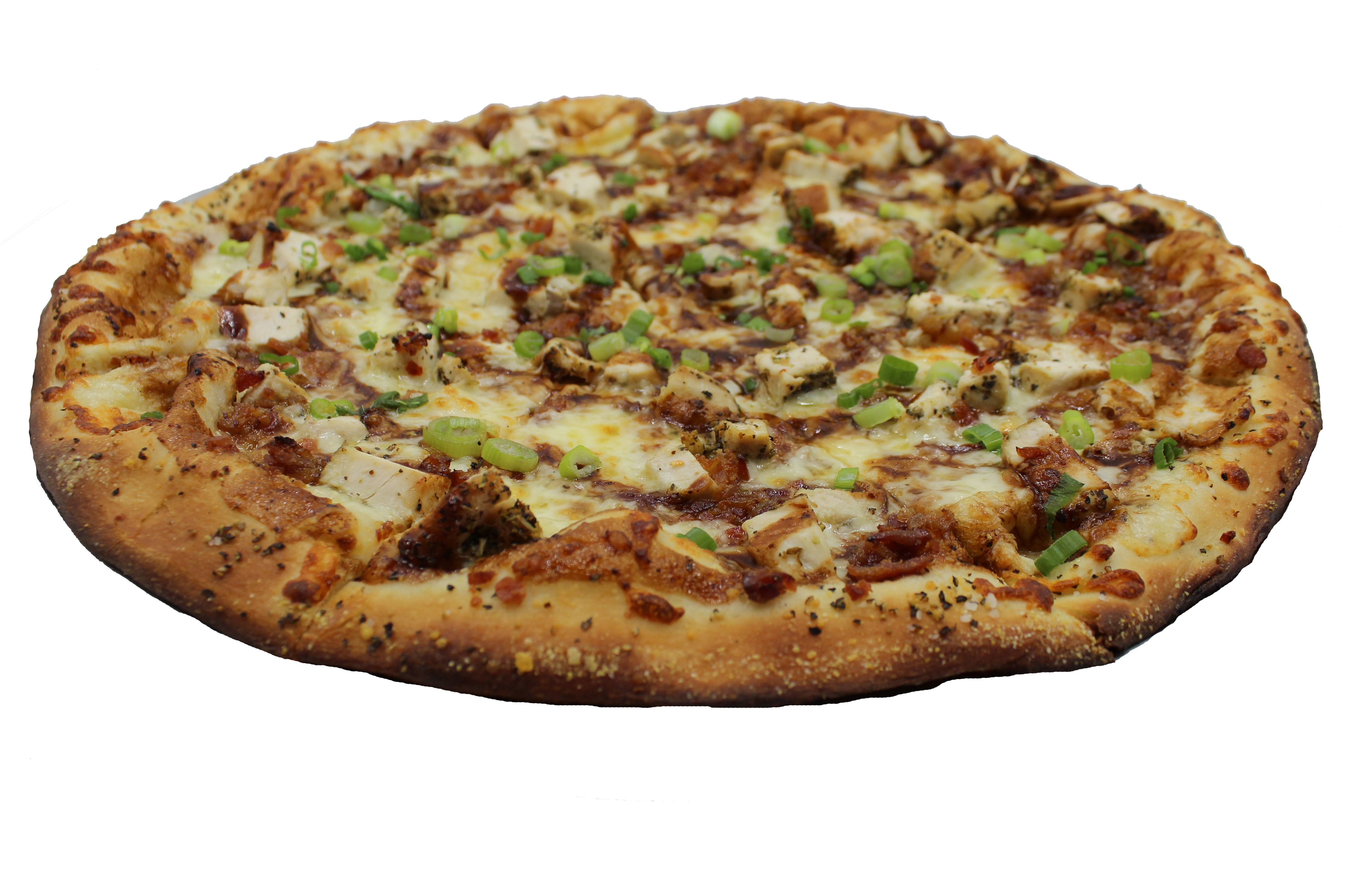 Order BBQ Chicken Pizza food online from Blue Moon Pizza store, Atlanta on bringmethat.com
