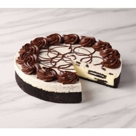 Order The Cheesecake Factory Bakery 10" Oreo® Cookies & Cream Cheesecake (76 oz) food online from The Cheesecake Factory Bakery store, Atlanta on bringmethat.com