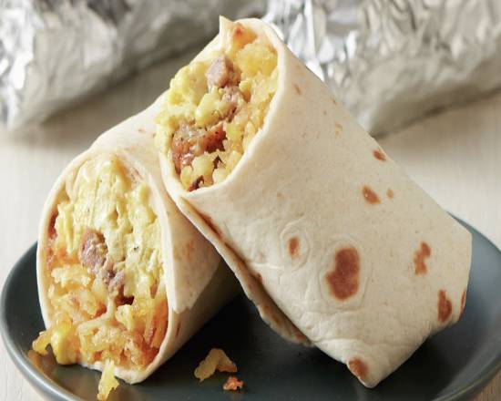 Order Bacon, Egg, and Cheese Burrito food online from Twisty Donuts store, Mansfield on bringmethat.com