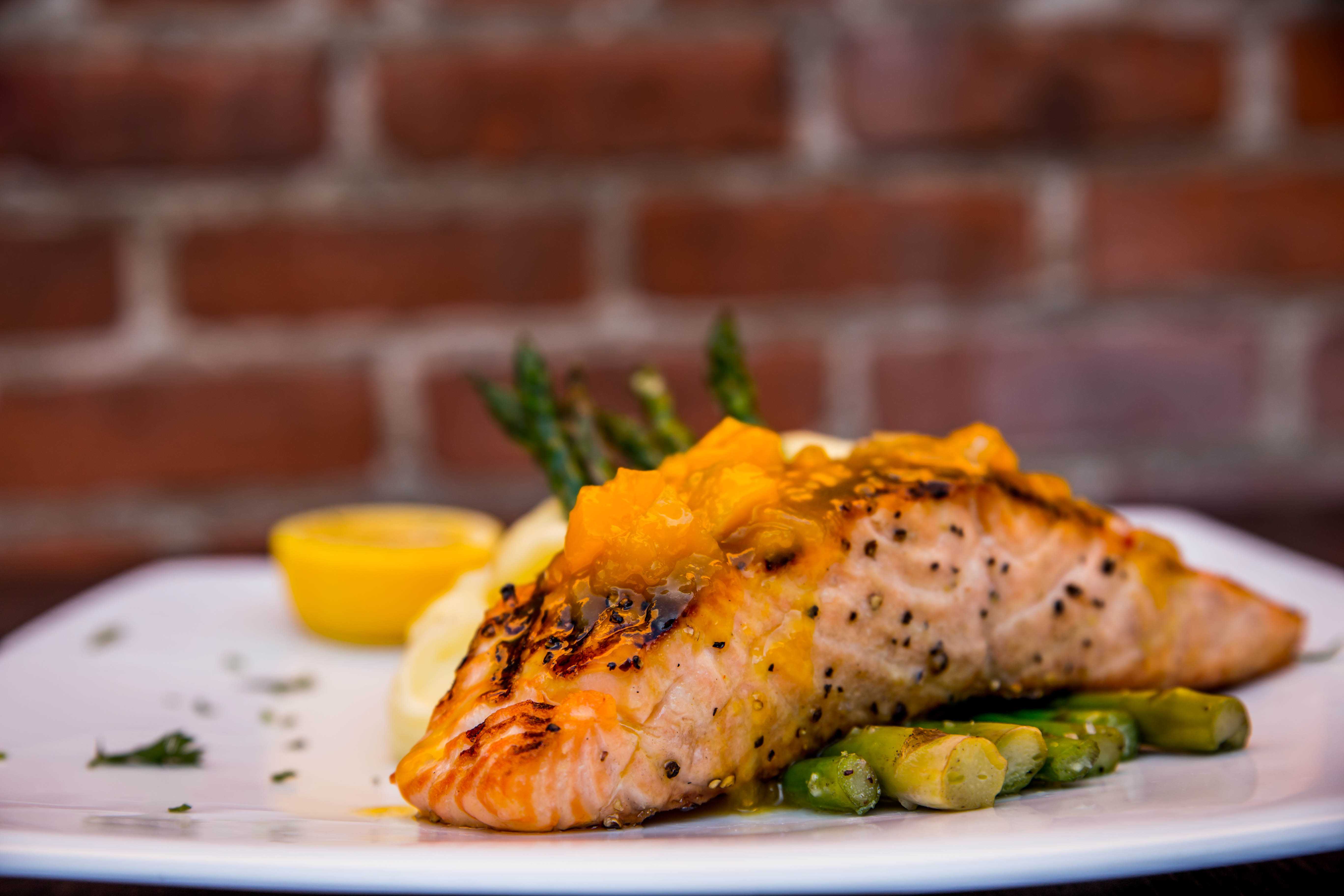 Order Grilled Salmon Filet food online from The Mixx store, Pasadena on bringmethat.com