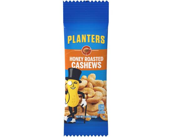 Order Planters Honey Cashews 1.5oz food online from Johnny Rockets store, Aliso Viejo on bringmethat.com