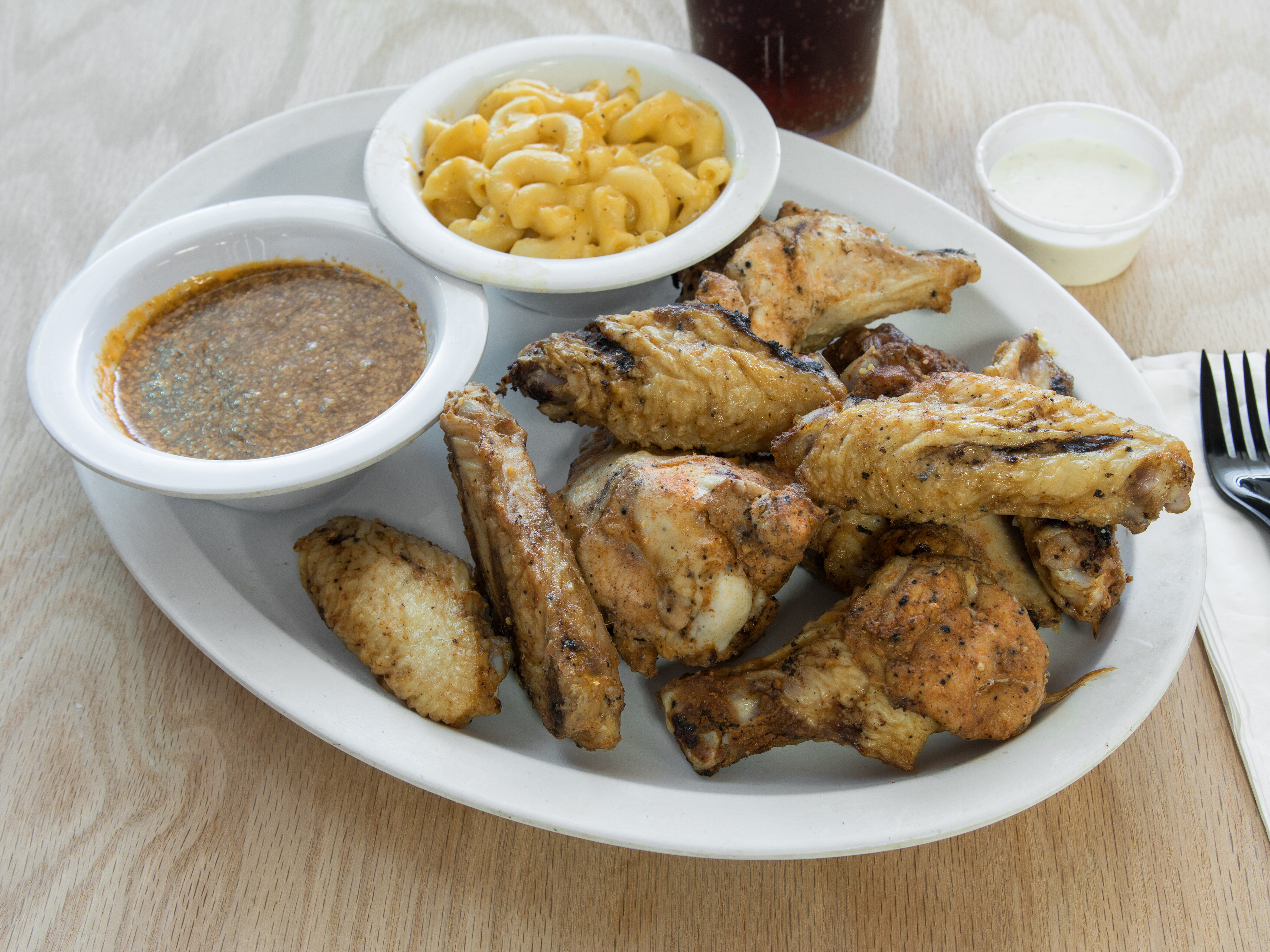 Order 10 Piece Wing Combo food online from Big Oak Bbq store, Jacksonville on bringmethat.com