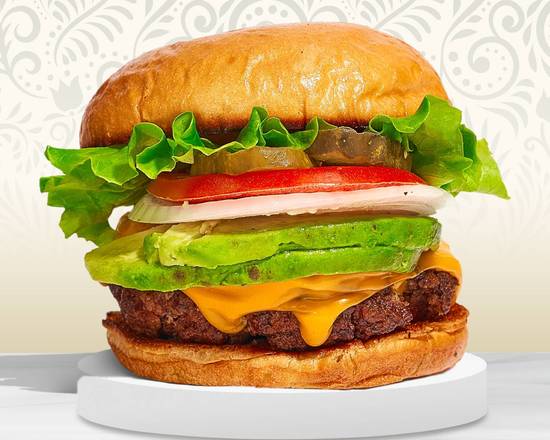 Order Avocado Avenue Burger food online from Vegan Prairie Burgers store, Columbus on bringmethat.com