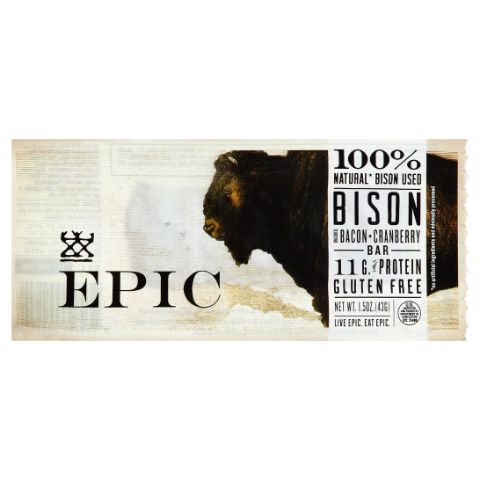 Order Epic Bison Bacon Cranberry Bar 1.3oz food online from Aplus store, Richmond on bringmethat.com