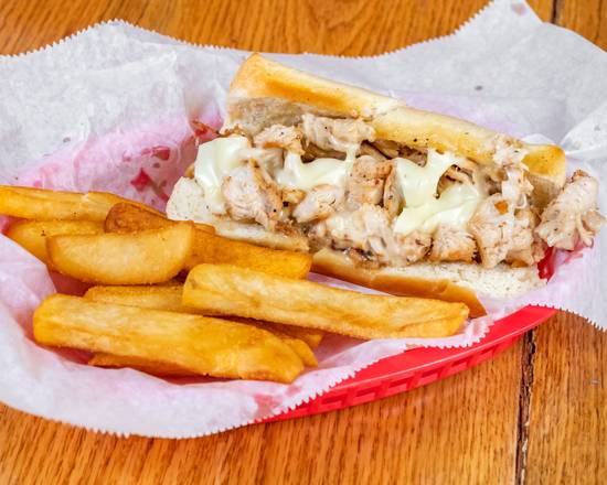Order Philly Chicken Sandwich food online from Honey Creek Wings store, Conyers on bringmethat.com