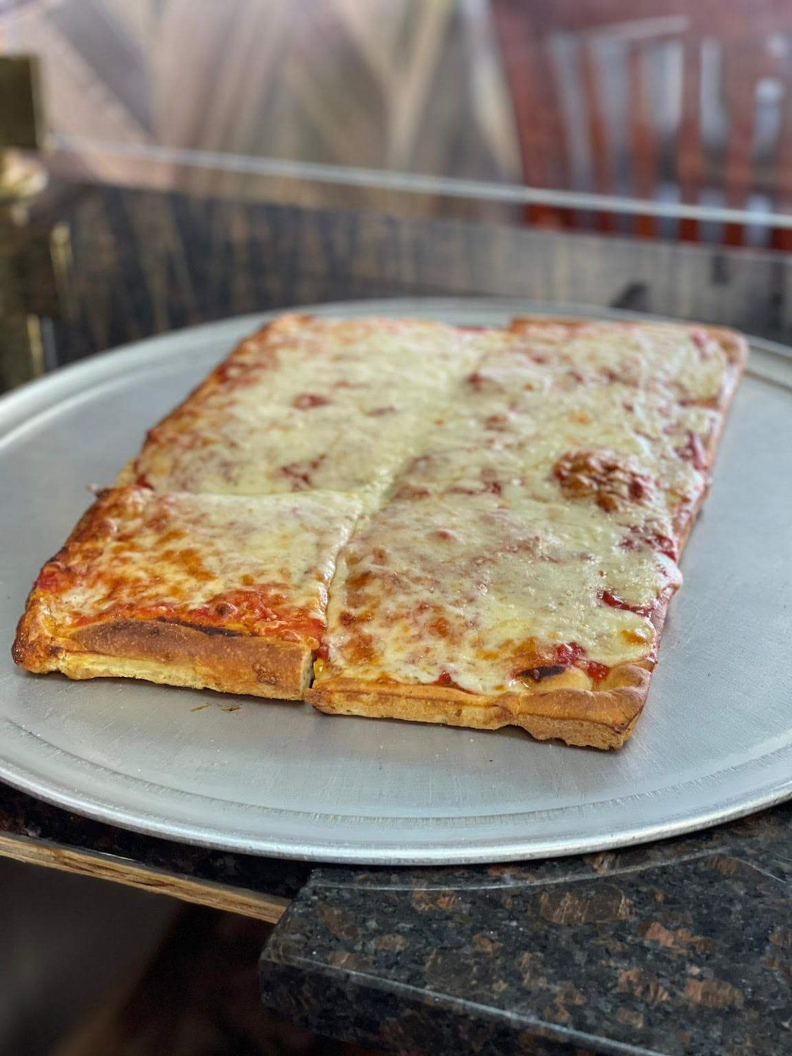 Order Sicilian Cheese Pizza - 12 Slices food online from Torino Pizza Restaurant store, Rochelle Park on bringmethat.com