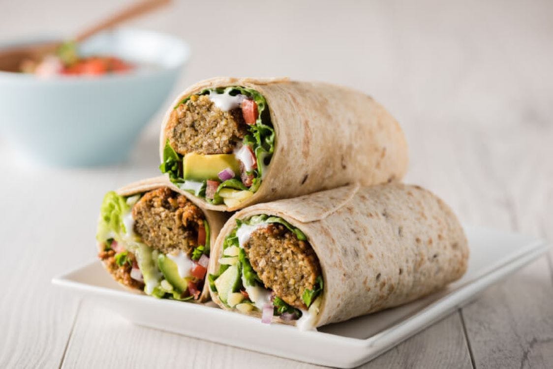 Order Falafel Wrap - Wrap food online from J2 Pizza South store, Lakewood on bringmethat.com