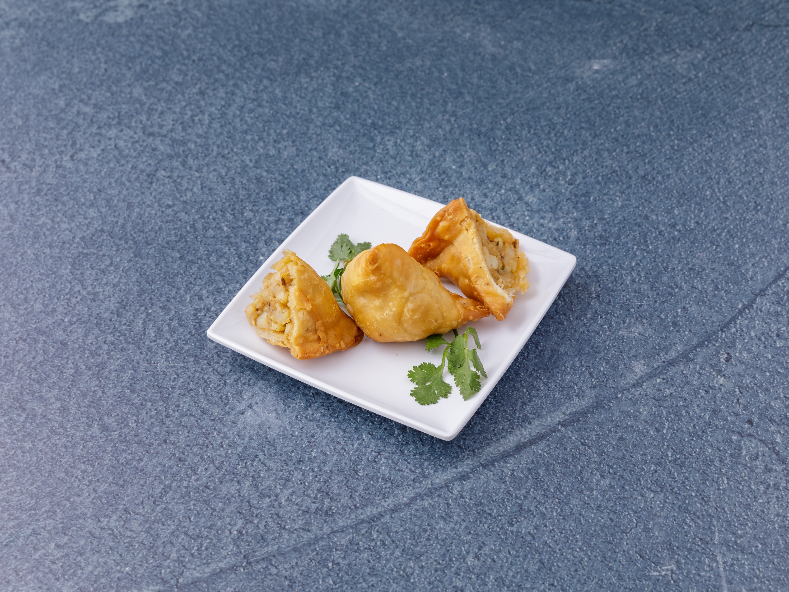 Order 2 Pieces Vegetable Samosa food online from Delhi Palace store, Columbia on bringmethat.com