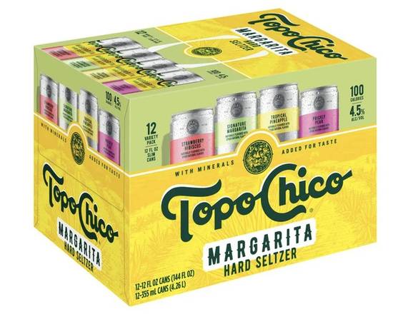 Order Topo Chico Seltzer Margarita 12 pack  food online from Tapatio's store, Newcastle on bringmethat.com