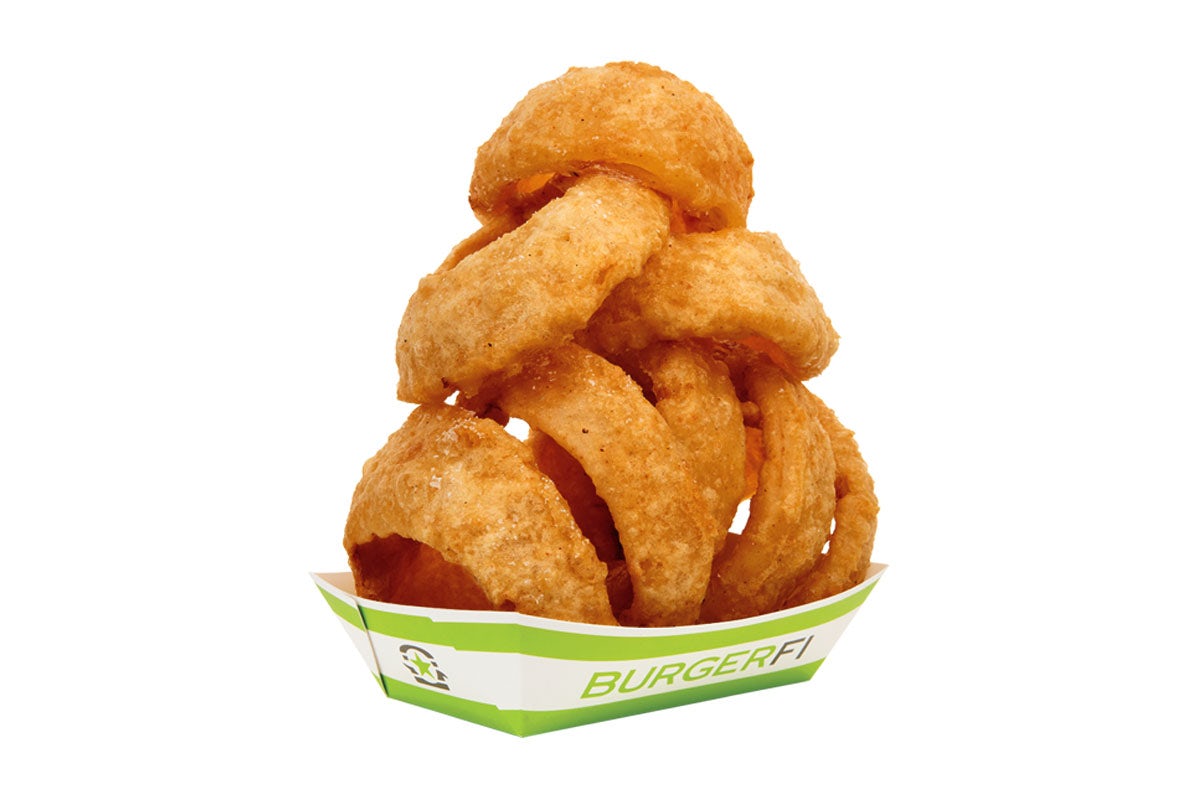 Order ONION RINGS (LARGE) food online from BurgerFi store, Saratoga Springs on bringmethat.com