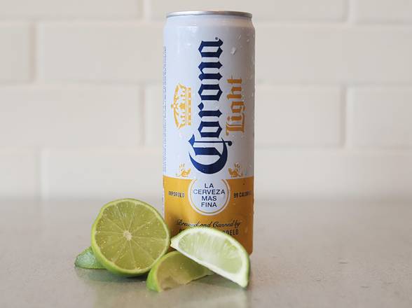 Order Corona Light, 12oz canned beer (4.1% ABV) food online from Jj Fresh From Scratch store, Orlando on bringmethat.com