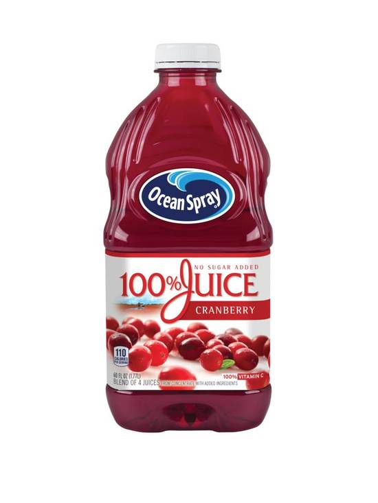 Order Ocean Spray 100% Juice Cranberry, 60 OZ food online from Cvs store, CENTRAL FALLS on bringmethat.com