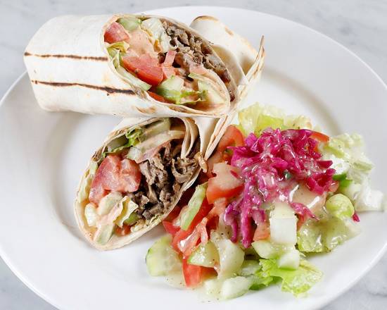 Order Lamb & Beef Gyro Wrap food online from Van Ness Cafe & Gyros store, San Francisco on bringmethat.com
