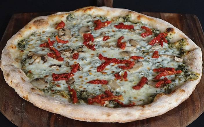 Order White Spinach Pizza food online from Pazza Pizza store, Chicago on bringmethat.com