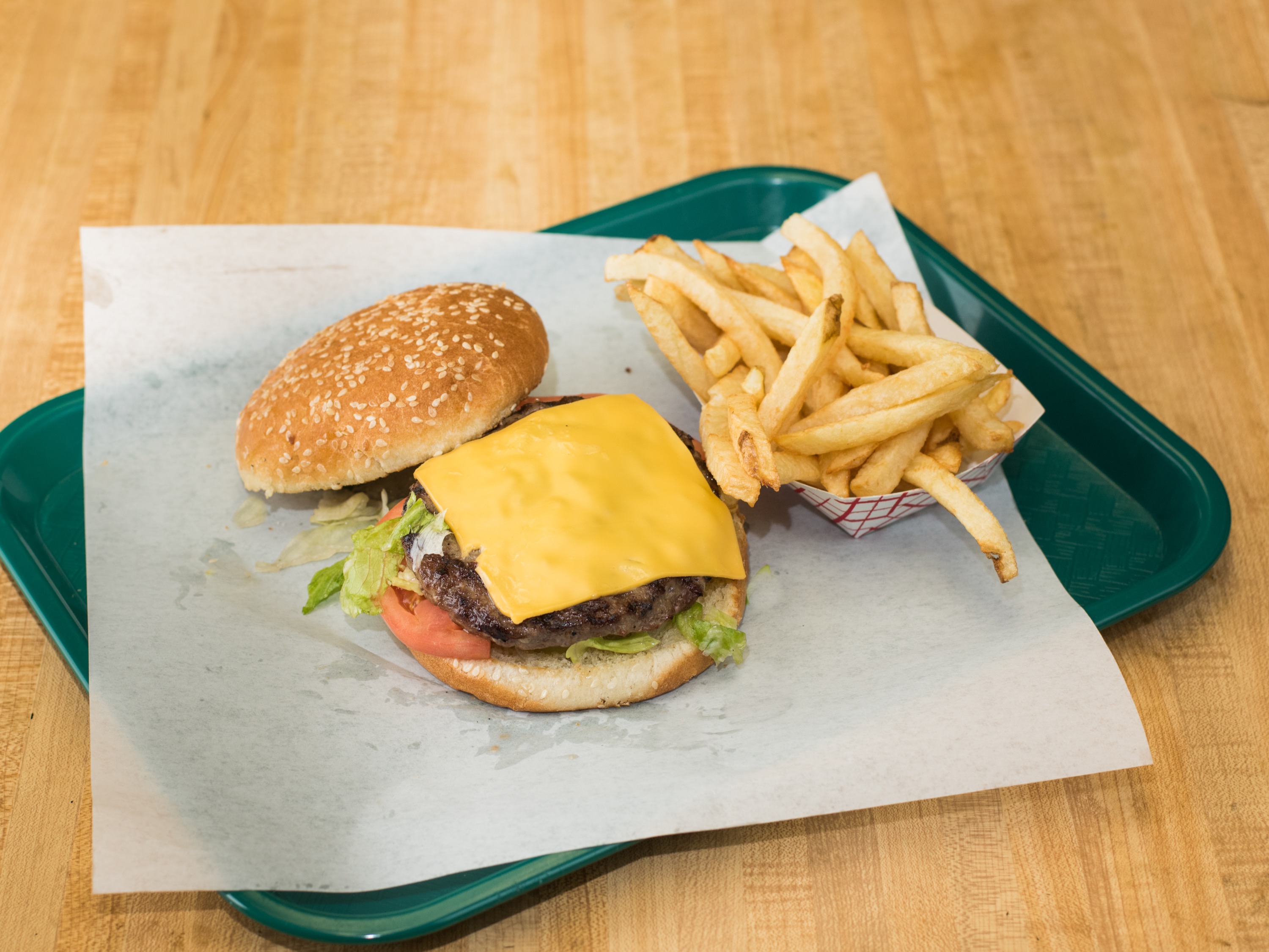 Order Cheeseburger food online from The Winking Dog store, Northlake on bringmethat.com