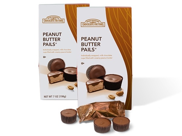 Order Bite Sized Peanut Butter Pails food online from Rocky Mountain Chocolate Factory store, Salt Lake City on bringmethat.com
