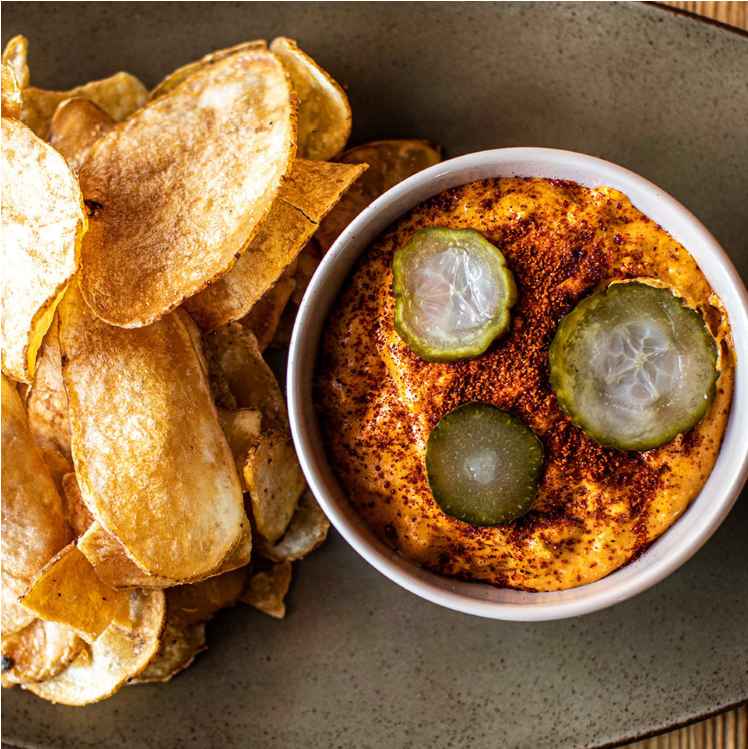 Order SPICY CHICKEN & CHEESE DIP food online from Bosscat Kitchen & Libations store, Orange on bringmethat.com